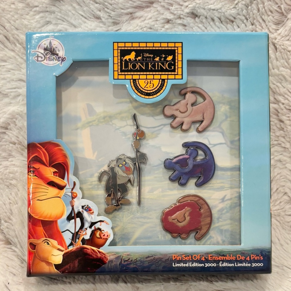 Disney Store Lion King Limited Edition Pin Set Rafiki Simba LE 3000 NEW